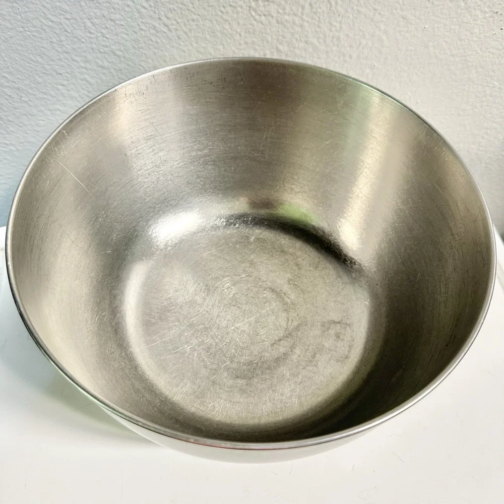 Vtg Stainless Steel Mixing Bowl 8.5